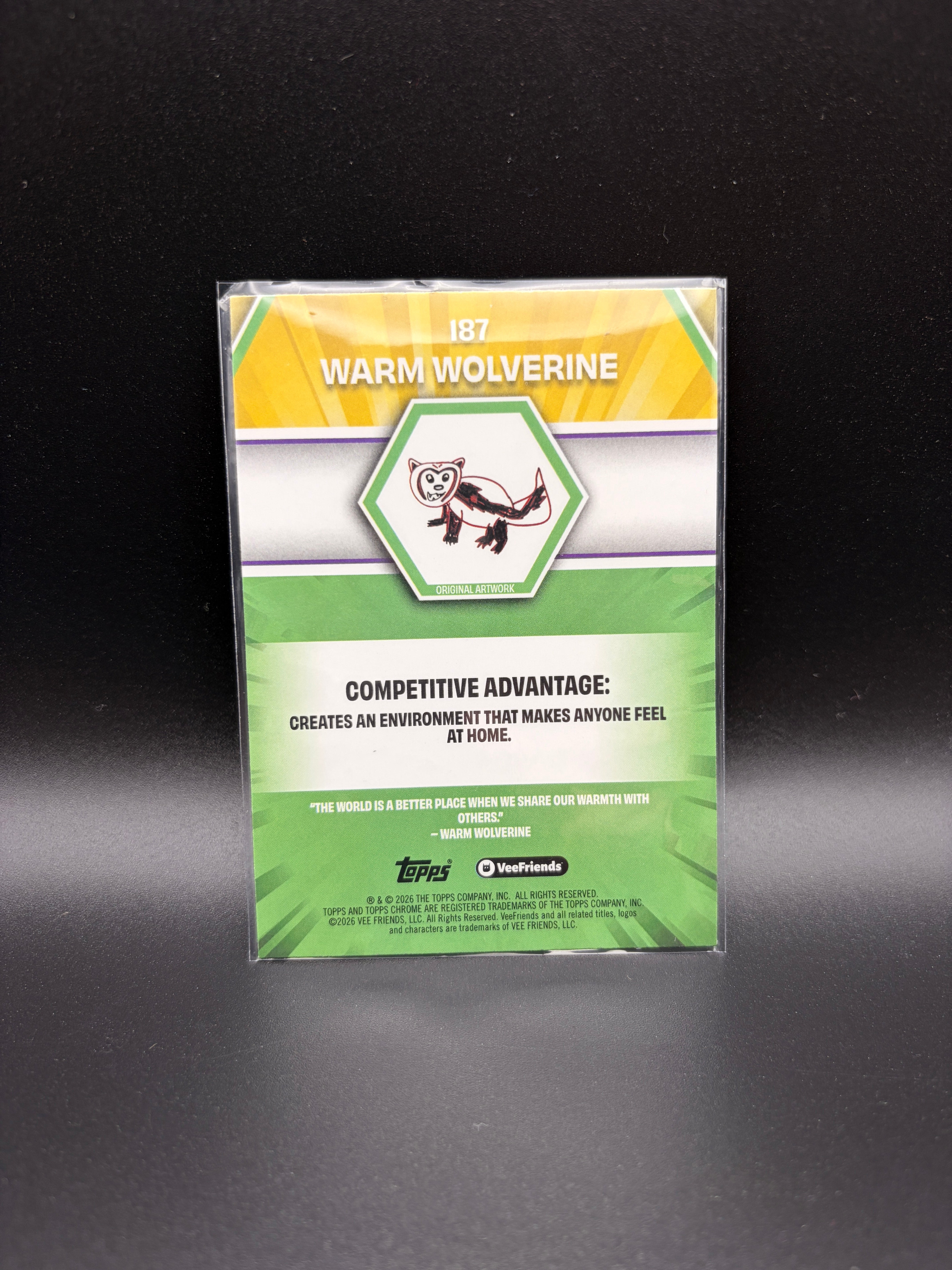 2026 Topps Chrome Veefriends - Warm Wolverine - X-Fractor #187