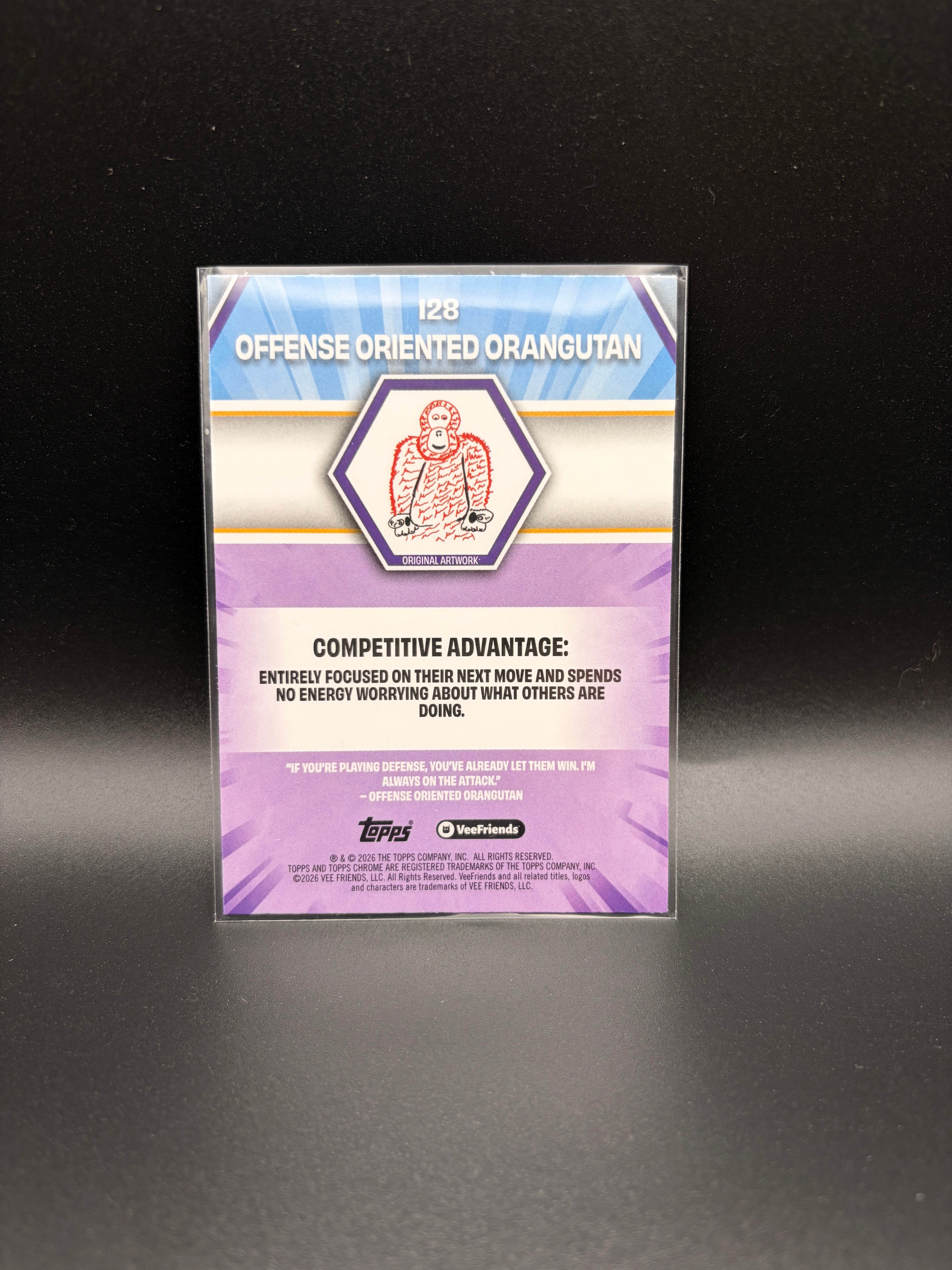 2026 Topps Chrome Veefriends - Offense Oriented Orangutan - X-Fractor #128