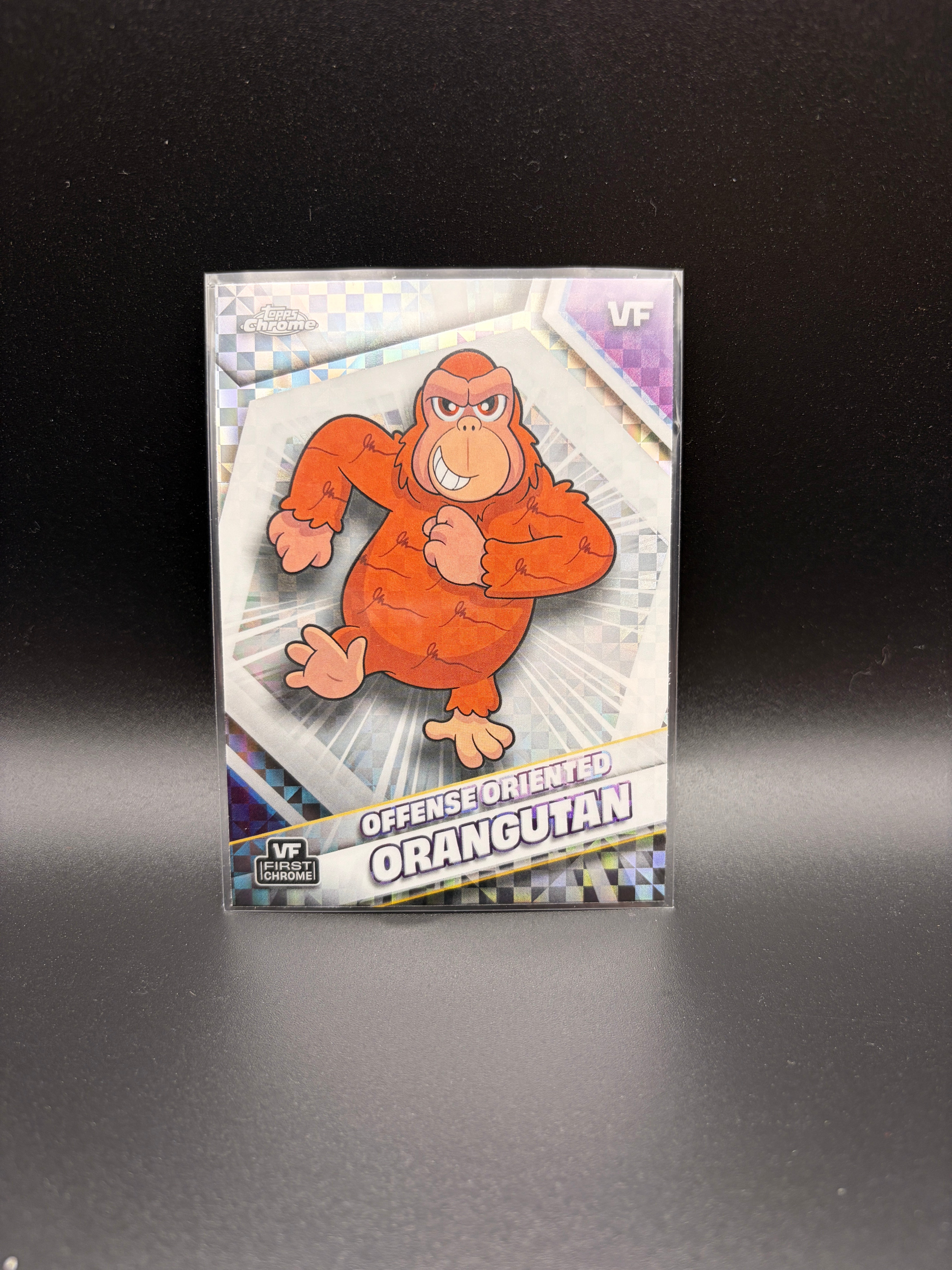 2026 Topps Chrome Veefriends - Offense Oriented Orangutan - X-Fractor #128