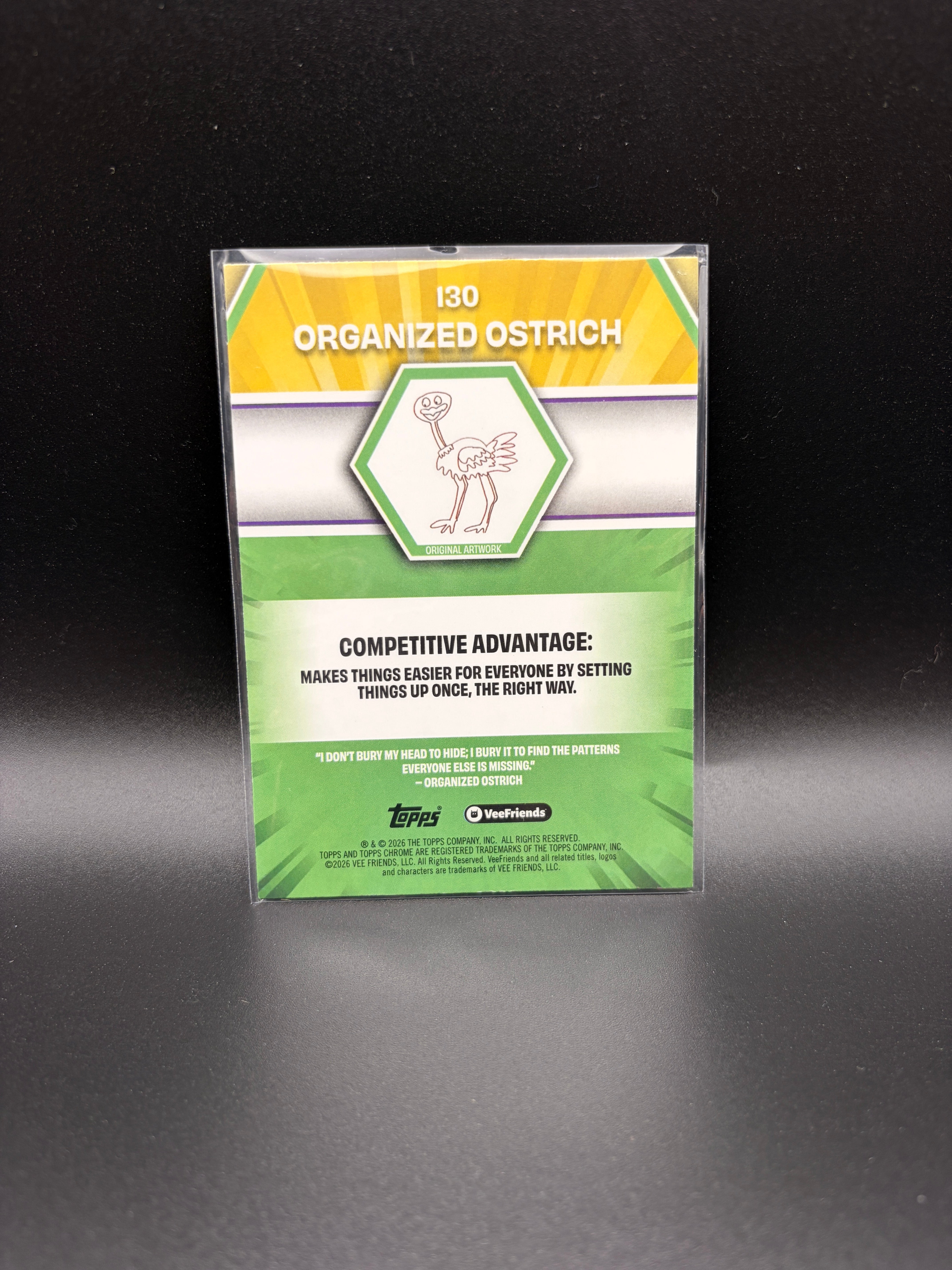 2026 Topps Chrome Veefriends - Organized Ostrich - X-Fractor #130
