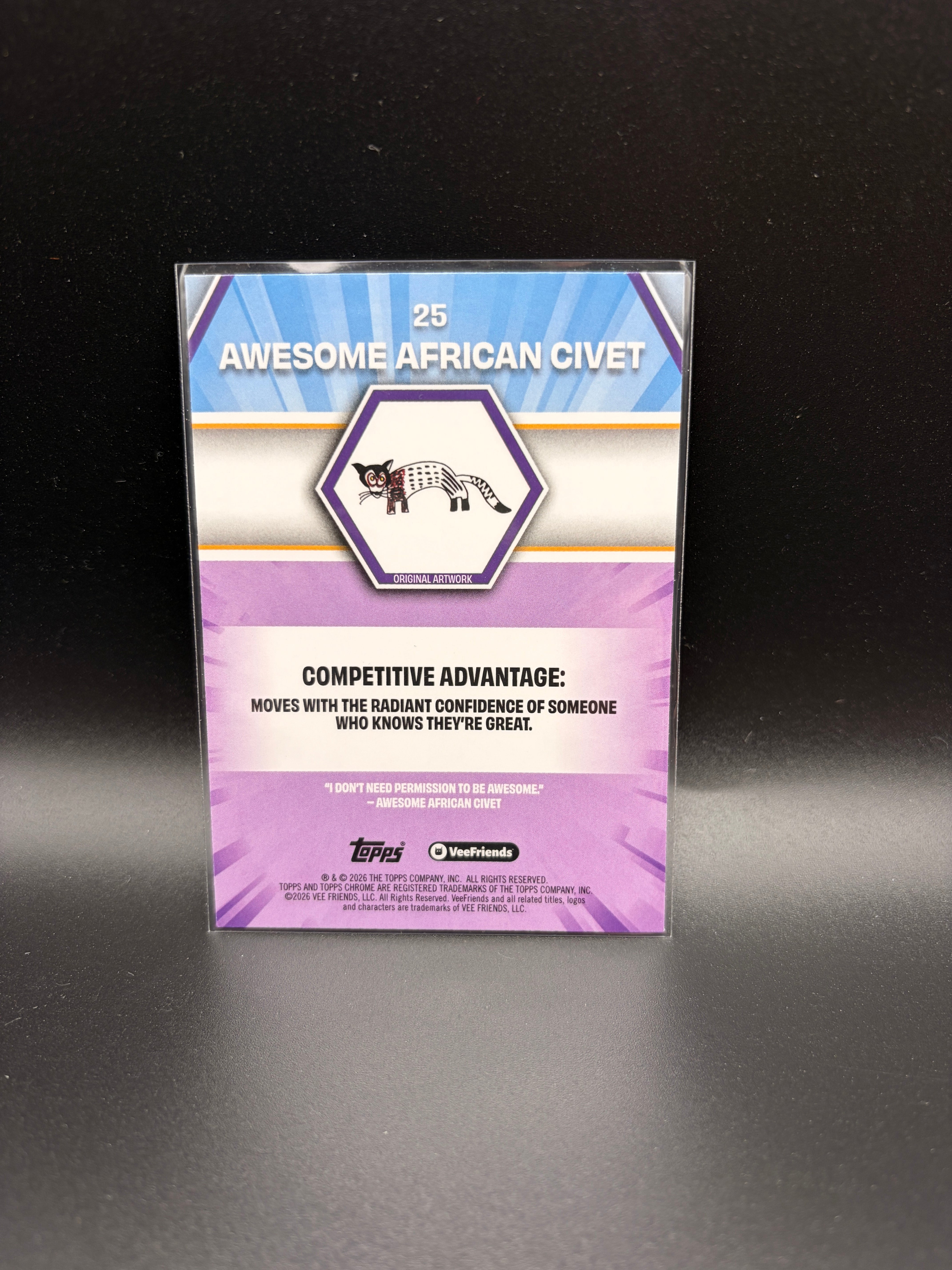 2026 Topps Chrome Veefriends - Awesome African Civet - X-Fractor #25