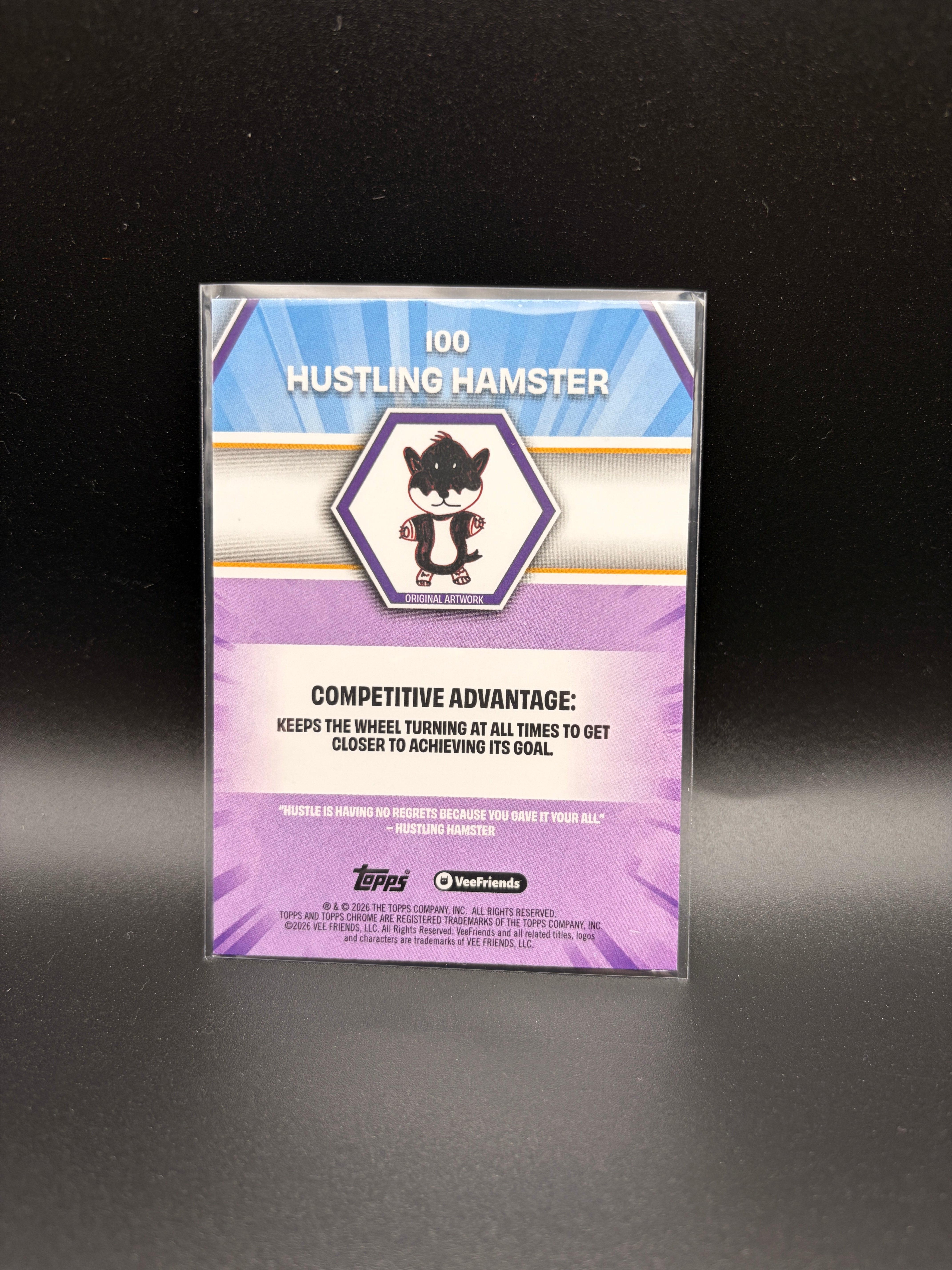 2026 Topps Chrome Veefriends - Hustling Hamster - X-Fractor #100