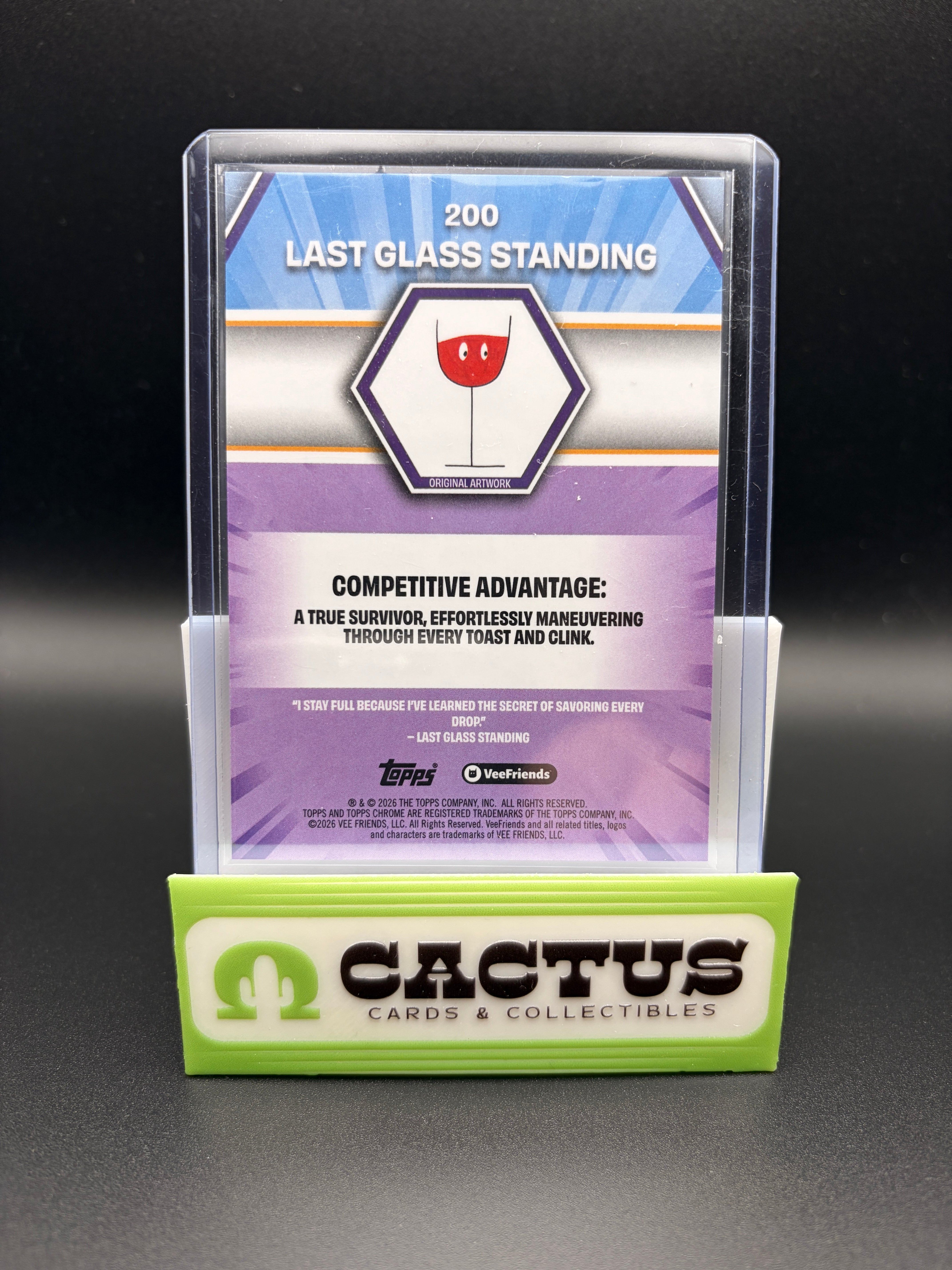 2026 Topps Chrome Veefriends - Last Glass Standing - Rosé (Pink) - Short Print